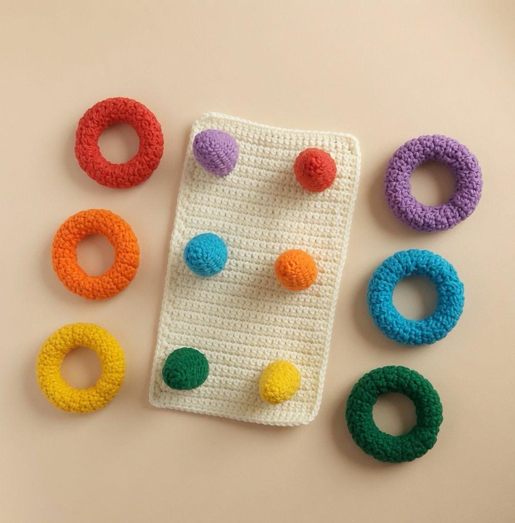Rainbow ring sorter in play