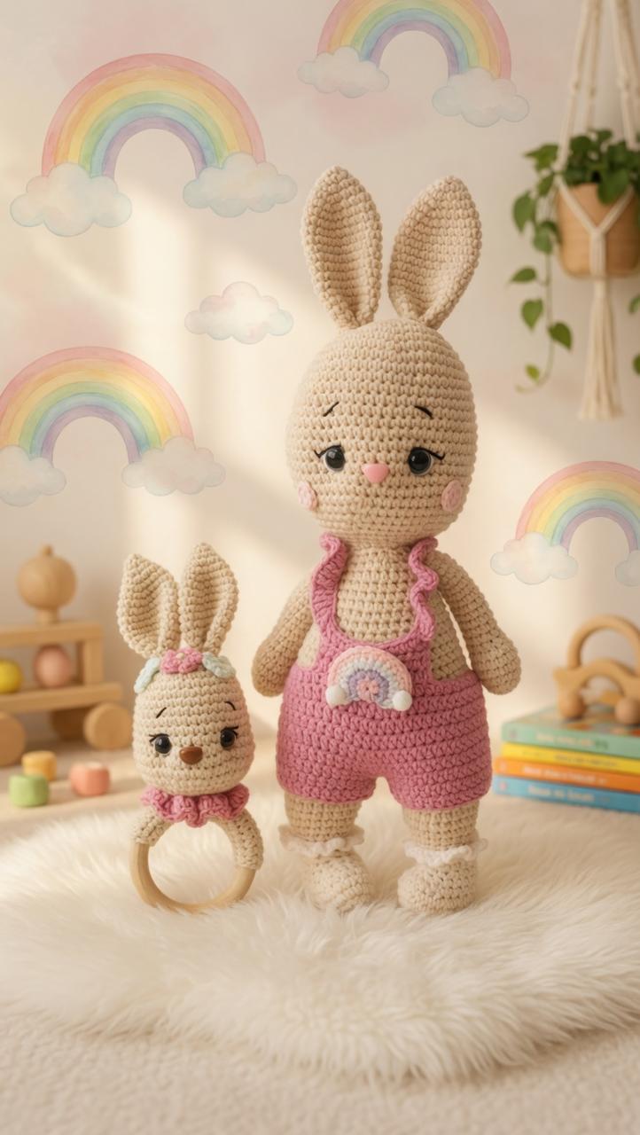 Rosie Rabbit Teether Set